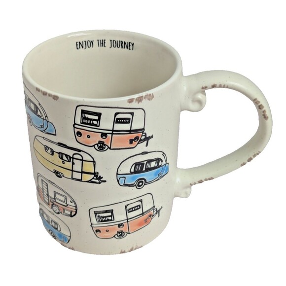 Spectrum Designz Enjoy the Journey Coffee Mug STea Cup Camper Design Ceramic NEW - Picture 2 of 6